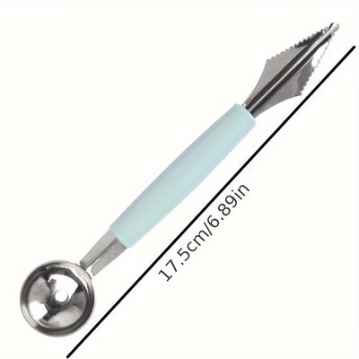 1pc, Stainless Steel Double Headed Fruit Carving Knife - Suitable for Watermelon and Other Kitchen Tools, Easy To Carve