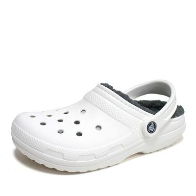 Classic Lined Clog Unisex Winter Slippers White 203591 10m