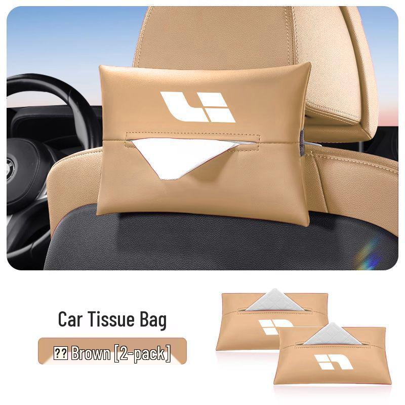 Ideal Car Tissue Box - Hanging Pull-out Design for Armrest
