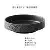 Ceramic Soup Bowl White Black Hammer Eyed Deep Dish Fruit Bowl  Baked Rice Sushi Plate Salad Bowl Round Platter Tableware Plate