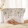 New Portable Floral Cosmetic Bag Corduroy Lightweight Zipper Makeup Organizer Multifunctional Large Capacity Storage Bag Travel