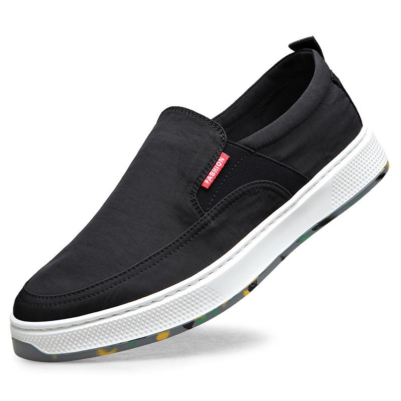 Men s Breathable Canvas Loafers - Lightweight, Slip-On, Fashion Casual Shoes 38