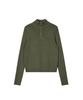 REST&RECREATION Slim Fit Half Zip-Up Knit - Khaki