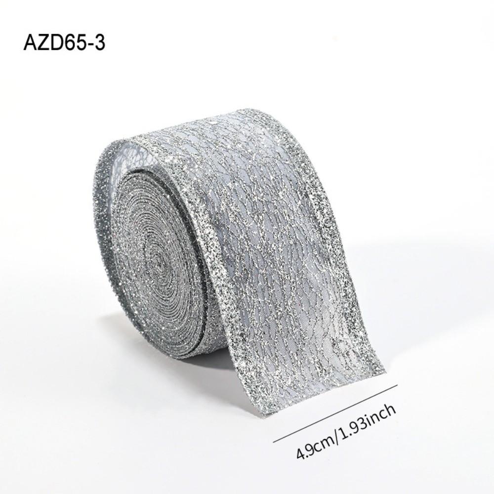 2M Sparkling Mesh Christmas Ribbon Elegant Glitter Sequins Diy Gift Bow Satin Organza Wreath Decor Ribbon Holiday Decorations