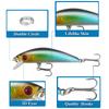 8PCS 7.2cm/7.5g Three Anchor Hook Simulated Sound Bead Fish Bait Sequin Hard Bait