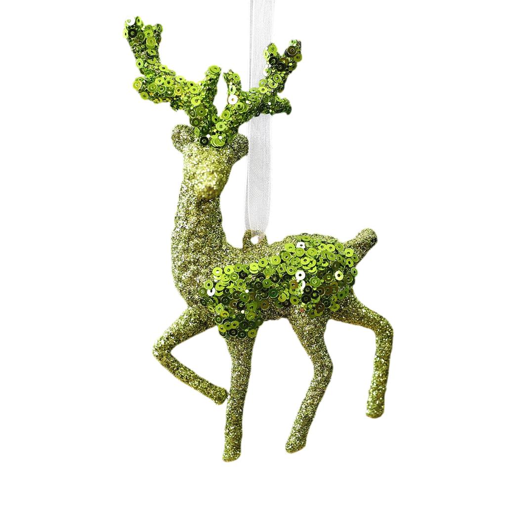 Fruit Green Sequined Christmas Decoration Snowflake Pendant