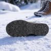 Herren Schneestiefel mit Fleecefutter: Warm, Wasserdicht, Rutschfest für Outdoor, Angeln oder Lässige Winterbekleidung.