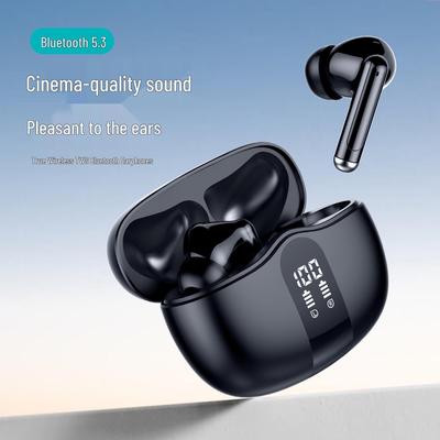 S56 TWS Bluetooth 5.3 Earphones: Digital Display, Soft In-Ear, Ultra-Long Battery, Waterproof, Type-C