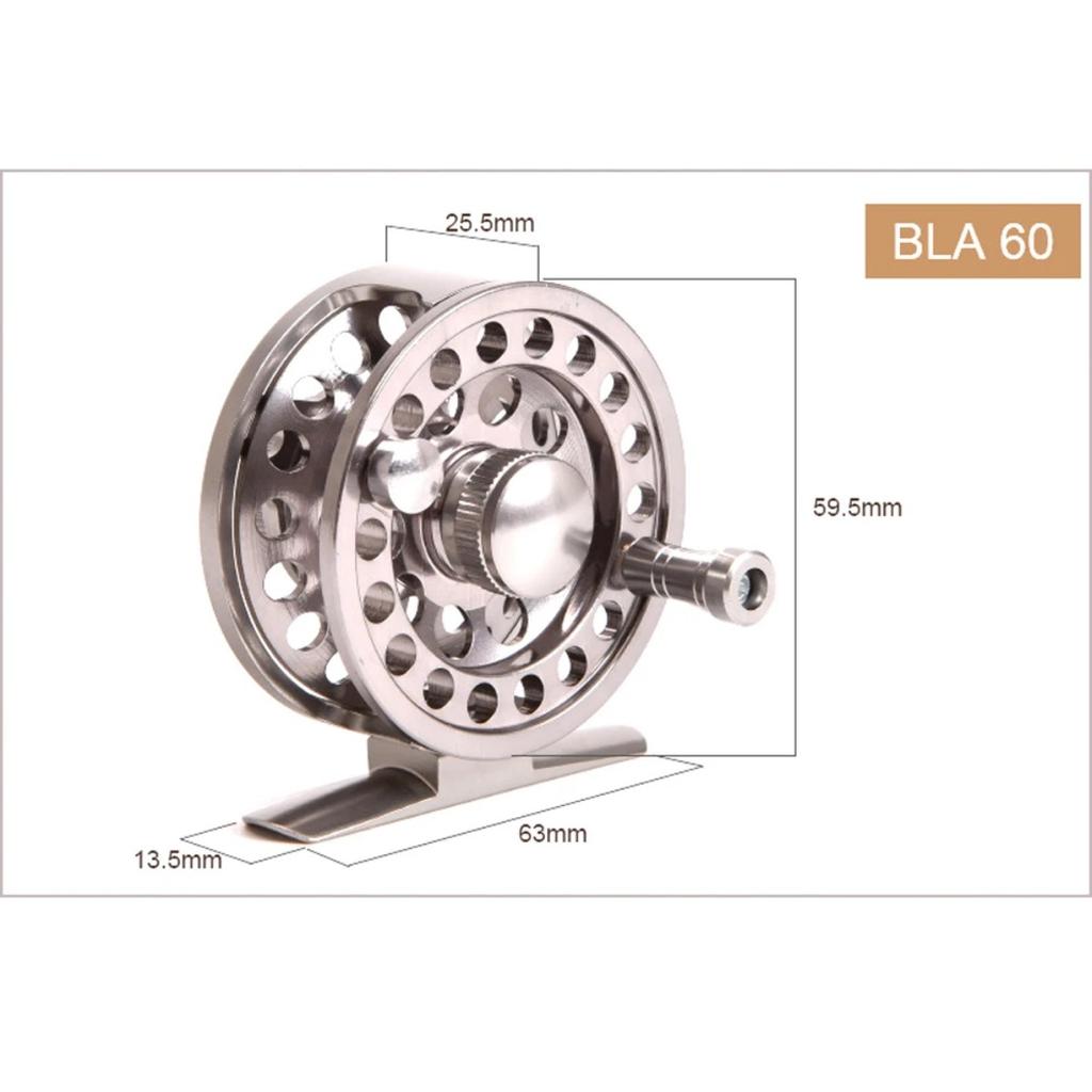 Aluminium Fly Fishing Reel 40# 50# 60# Left/Right Hand Interchangeable CNC Machine Fly Ice Fishing Wheel for Winter Fisherman 260319