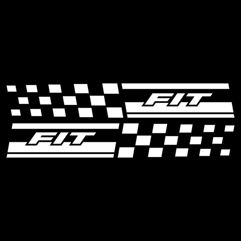 2PCS Car Styling Column Decals Window B Pillars Decorative Stickers For Honda Fit Civic Jazz CITY Accord CR-Z VTEC Vezel Insight