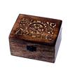 Essential Oil Storage Box Wooden Floral 12 Bottles
