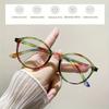 2PCS Retro Round Plastic Reading Glasses Vintage Women Reading Eyewear Presbyopia Hyperopia Eyeglasses