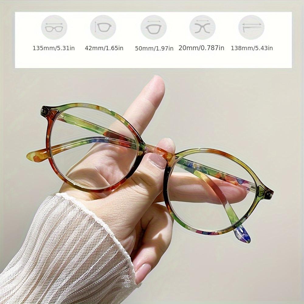 2PCS Retro Round Plastic Reading Glasses Vintage Women Reading Eyewear Presbyopia Hyperopia Eyeglasses