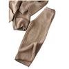 Europäische Strick-Woll-Sweathose: Dicke, gemütliche Herbst-/Winter-Lounging-Hose für Damen
