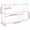 Bookshelf Artisan Oak 100 x 24 x 63 cm Engineered Wood