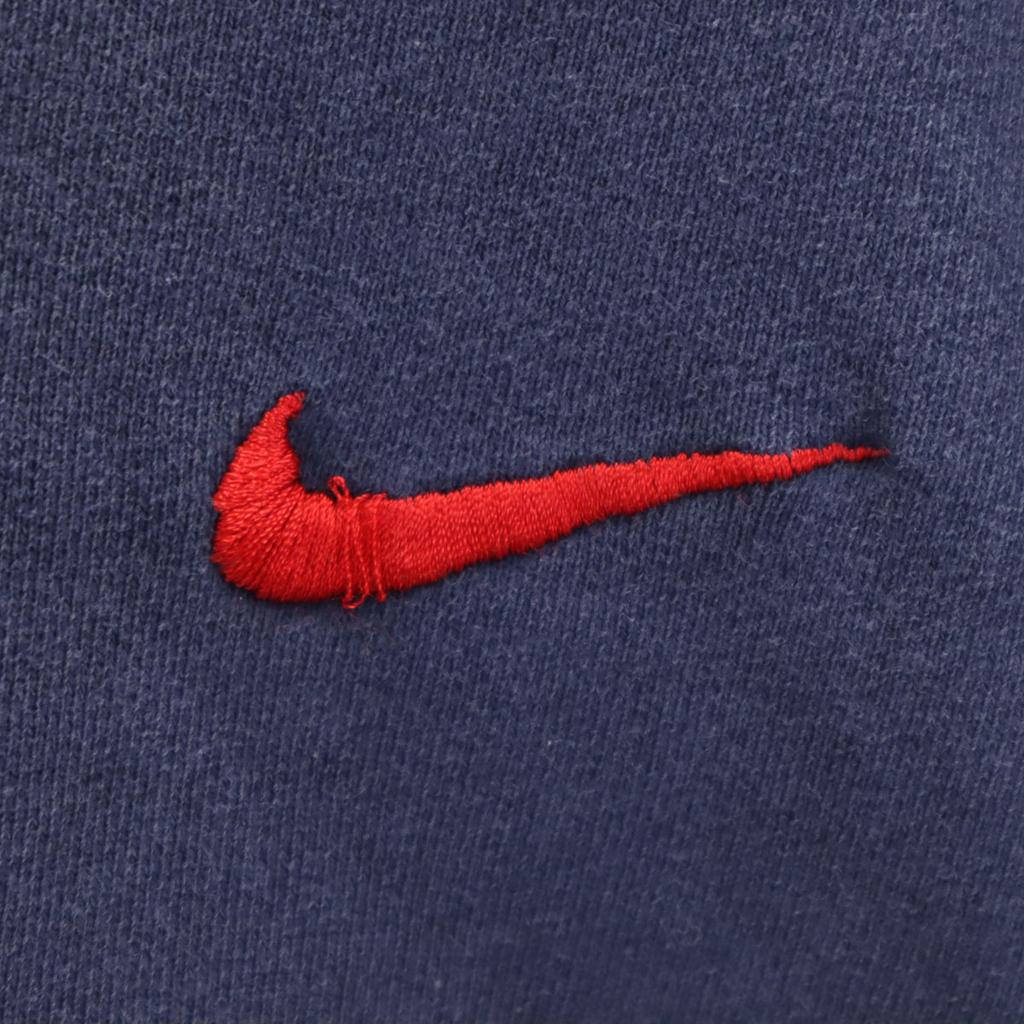 NIKE 90s 00s Old White Tag Long sleeve sweat trainer XL Navy Men's Used