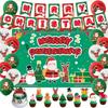 Custom Size Portable Eco-Friendly Vinyl Digital Printed Merry Christmas Santa Claus Banner for Photo Props Wall Decor Flag