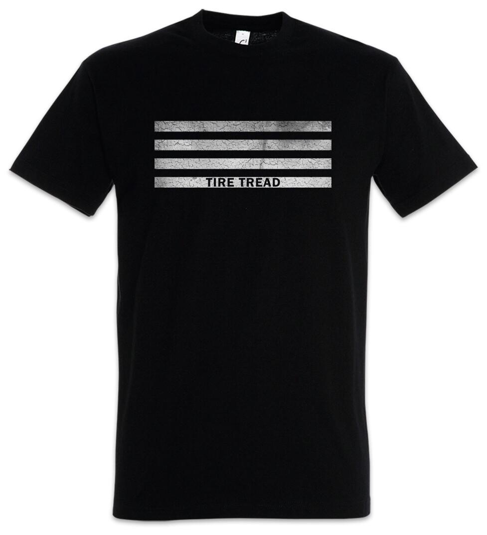 

Tire Tread Bars Mens T-Shirt Mens Womens Tees Top Race Racing Car Auto Driver Racer Biker Petrol XL