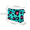 3D Printed Leopard Makeup Bag, Cute Fashion Wallet Cosmetic Pouch Portable Organizer Travel Makeup Case Holiday Gift