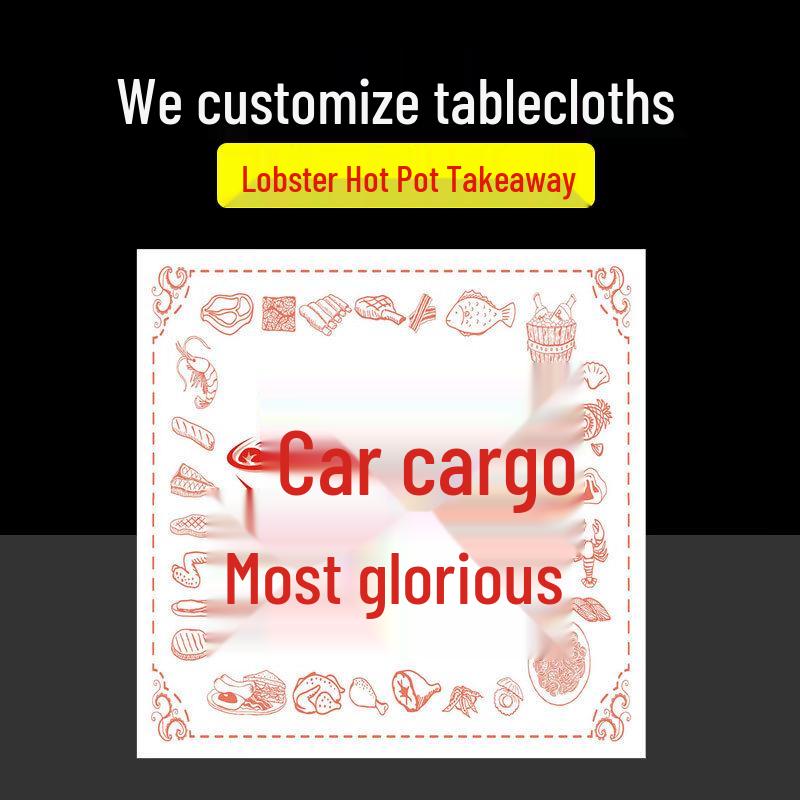 

Lantuan Disposable Plastic Tablecloth 100x100cm