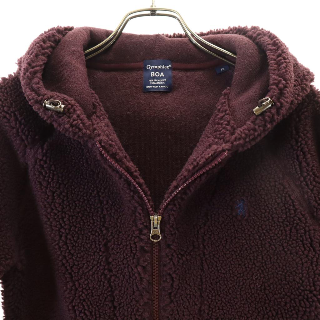 GYMPHLEX Hoody Bore jacket 12 Burgundy Women Used