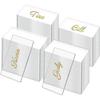UrbanMingle 120 Pcs Clear Acrylic Place Cards Acrylic Name Cards Acrylic Table