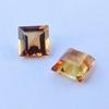 2 Pieces Square Cut Natural Citrine Gemstone, 7x4 MM Size Stones, 3.40 Carat Citrine Gemstone.