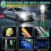4PCS H7 Canbus LED Headlight High Power Canbus Turbo Lamp with External Drive 6000K Car Light DC12V