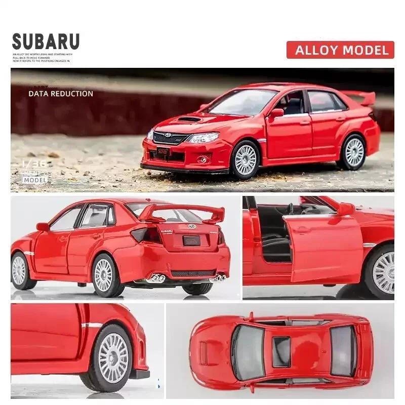 1:36 Subaru Impreza WRX STI Alloy Racing Car Model Diecasts Simulation Metal Toy Car Model Pull Back