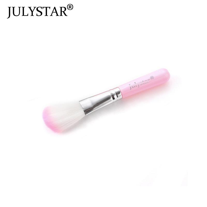 Auguststar, 1 шт., красивая розовая точечная одинарная кисточка для макияжа с румянами для начинающих, простая в использовании портативная кисть для инструментов для макияжа 1 pcs