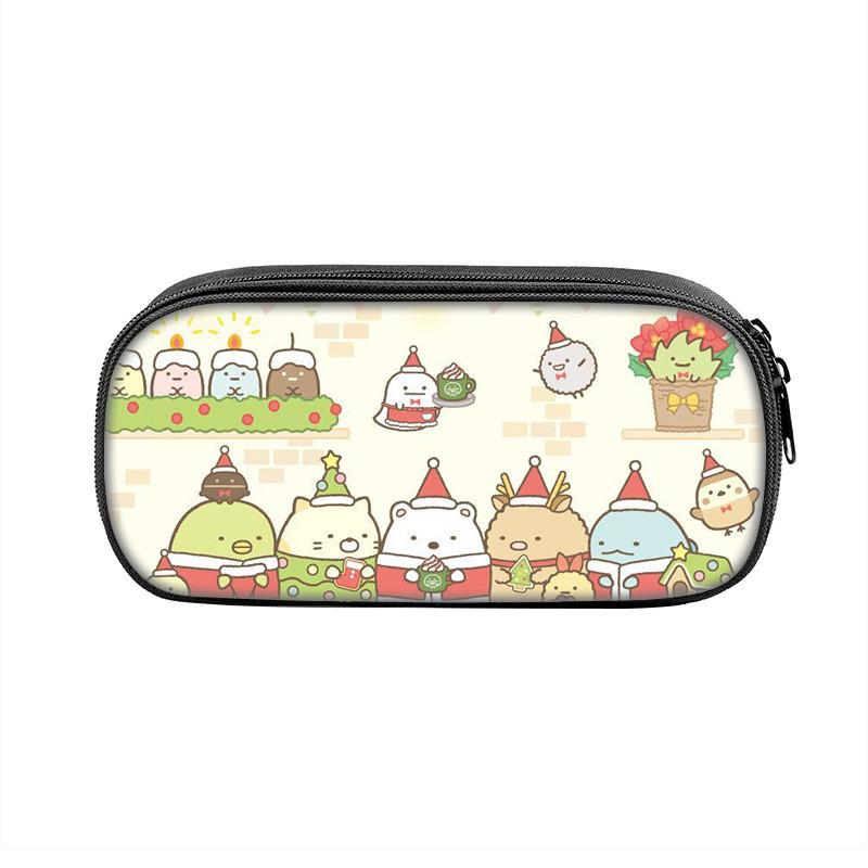 Sumikkogurashi Character Pencil Case With Large Capacity Nylon Storage Bag For Students