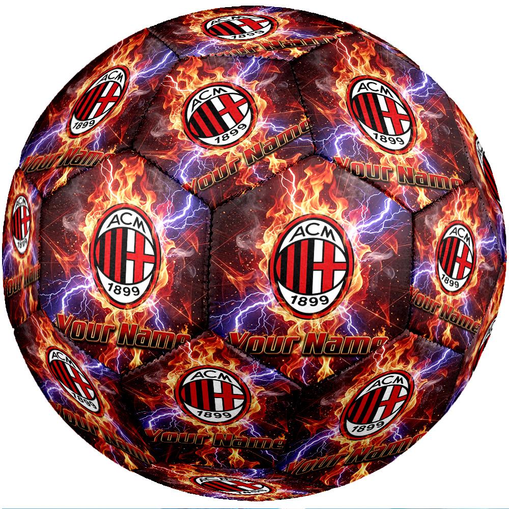 AC Milan Fashion Size 5 Football Wearproof Non‑Slip Soccer Ball For Sports Training Entertainment Use