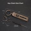 3D Retro Car Keychain Leather Key Chains Auto Accessories For Honda Civic FIT Accord Prelude CRV 5th City CRZ CRX Jazz HRV Pilot TO0