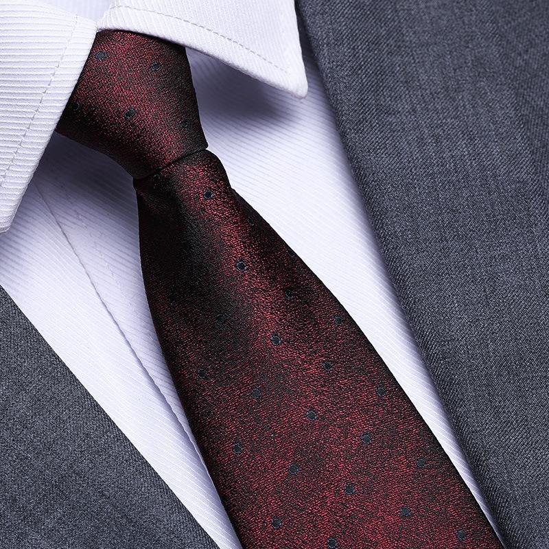 Married Men'S Red Zipper No-Tie Formal Tie Business Black Professional Groom Korean Version One-Pull Tie