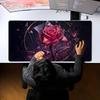 XXL Romantic Red Rose Heart Pattern Deskmat Non‑Slip Rubber Game Mouse Pad Pc Laptop Keyboard Mousepads Big Gaming Desk Mats
