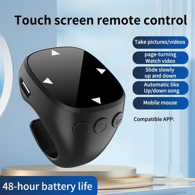 Fingertip Wireless Remote Control For Scrolling Ring BT 5.3 Touch Screen Electronic Page Turner Selfie Mice Video For iPad Phone