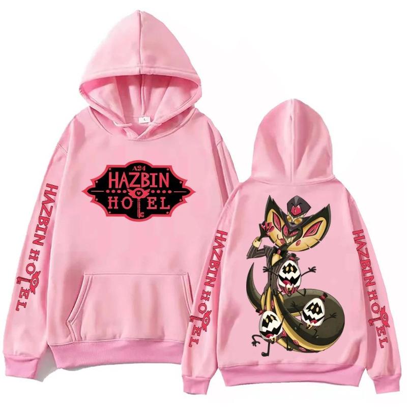 Hazbin Hotel Sir Pentious Hoodie Man Vrouw Harajuku Lange Mouw Pullover Tops Sweatshirt Cadeau