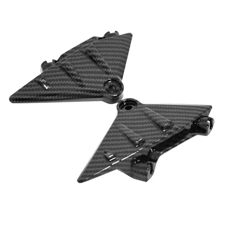For Surron Ultra Bee Carbon Fiber Front Headlight Fender Water Transfer Glossy Parts for SURRON Headlight Mudguard Motorcycles Guard Board