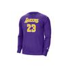 Jordan Los Angeles Lakers Φλις Μπλούζα Κοντομάνικη Ανδρική Μπλούζες Μωβ CN1052-504