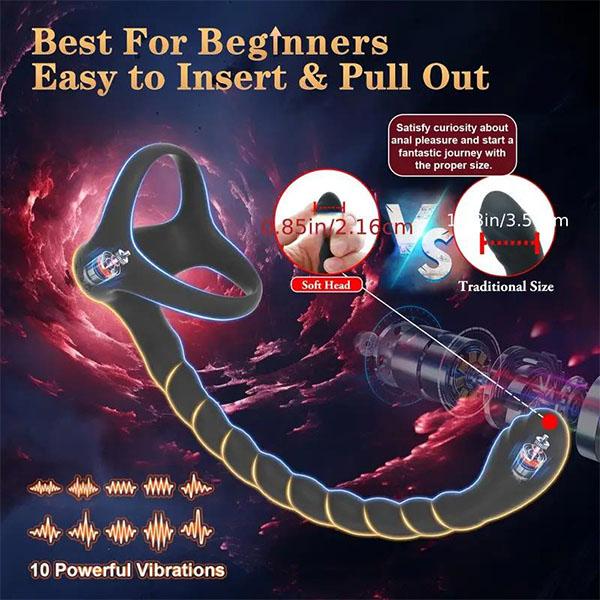 Prostate Massager Vibrating Cock Ring Stimulator APP Remote Control  Penis Ring Vibrator for Couples