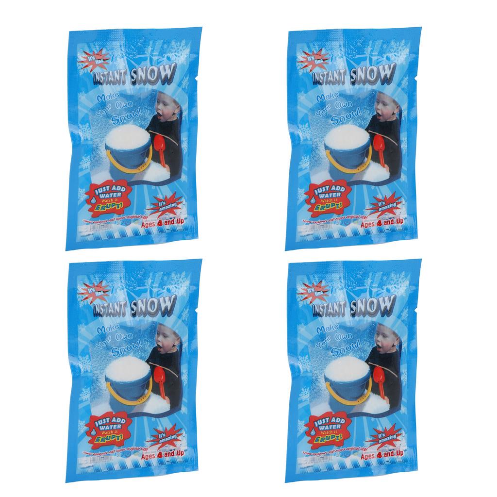 20 STÜCKE Falschschnee-Pulver Sicher Flauschig Simulation Künstlicher Schnee für Winterdekoration Feiertagsparty-Zubehör