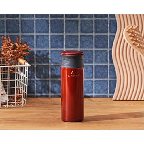 PEARL METAL 500ml Water Bottle, Lightweight Stainless Steel Mug, Coffee Cherry Design, Perfect for Baristas, HB-2610