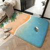 Soft Absorbent Non-Slip Rug Scene Summer Beach Floor Mat Home Decor Doormat Bedroom Floor Mat Shower Carpet