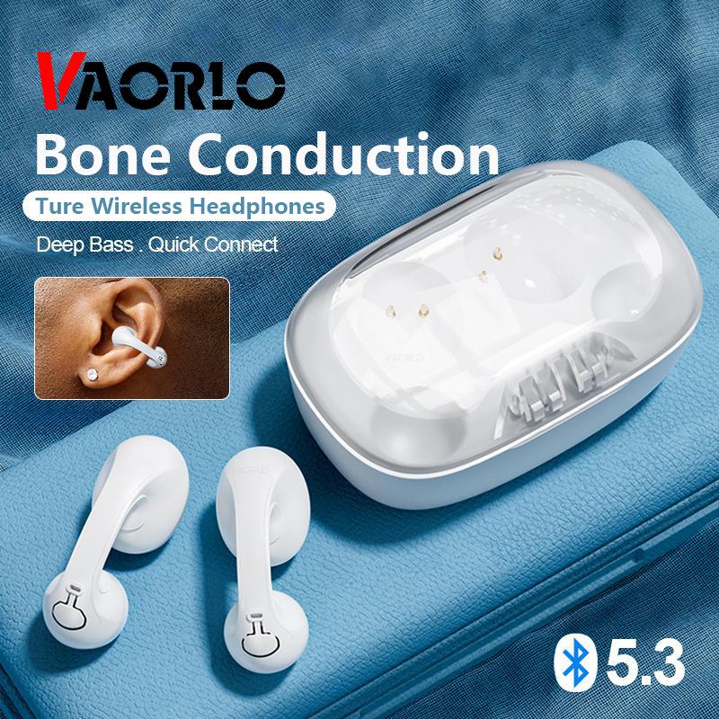 

Наушники VAORLO с костной проводимостью, подвесные наушники HiFi, стереоспортивная водонепроницаемая гарнитура для iphone Xiaomi Huawei с HD микрофоном