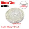 10/15mm Fireplace white Sealing Rope Wood Burning Stove Door Self-Adhesive Fiberglass Sealing Cord Replacement Black Gasket Tape