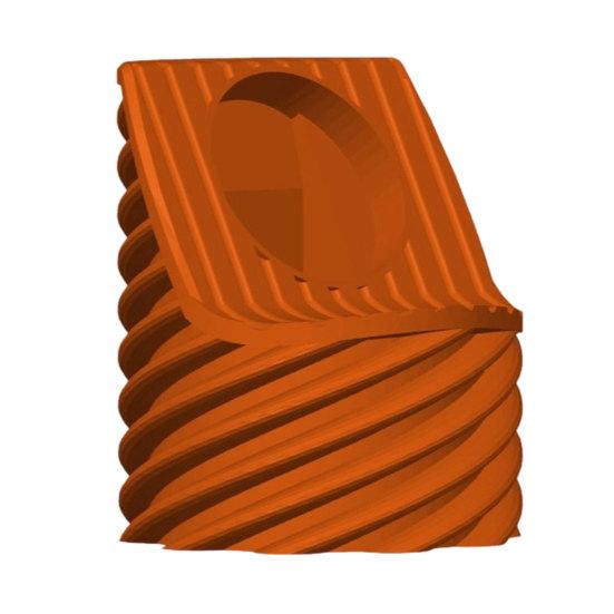 3D Printed Charging Stand for Apple Watch, Spiral Wave Watch Charging Dock Holder for Bedroom, Office, Desk Decor оранжевый