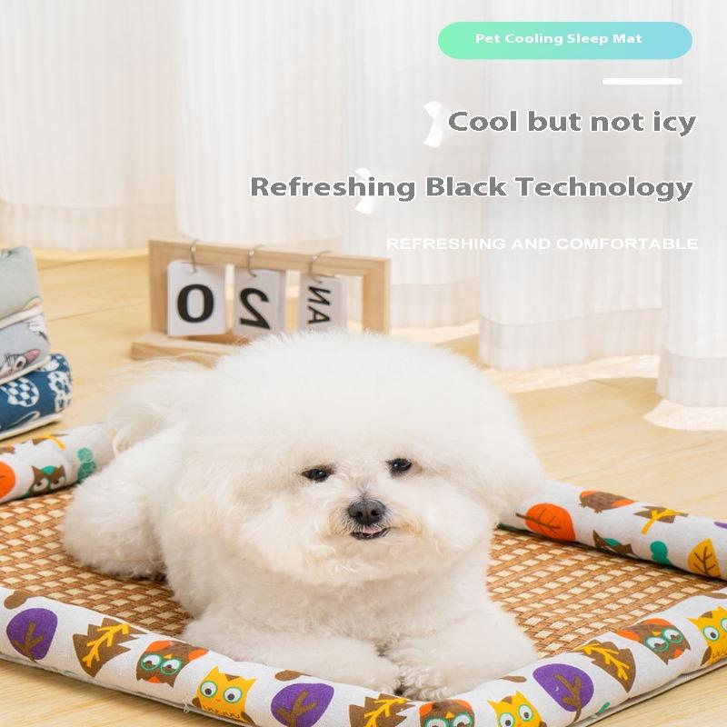 Free Pillow Pet Bed Cat Cool Summer Bed Waterproof Dog Sleeping Bed Ice Pet Mat Washable Bed For Dog