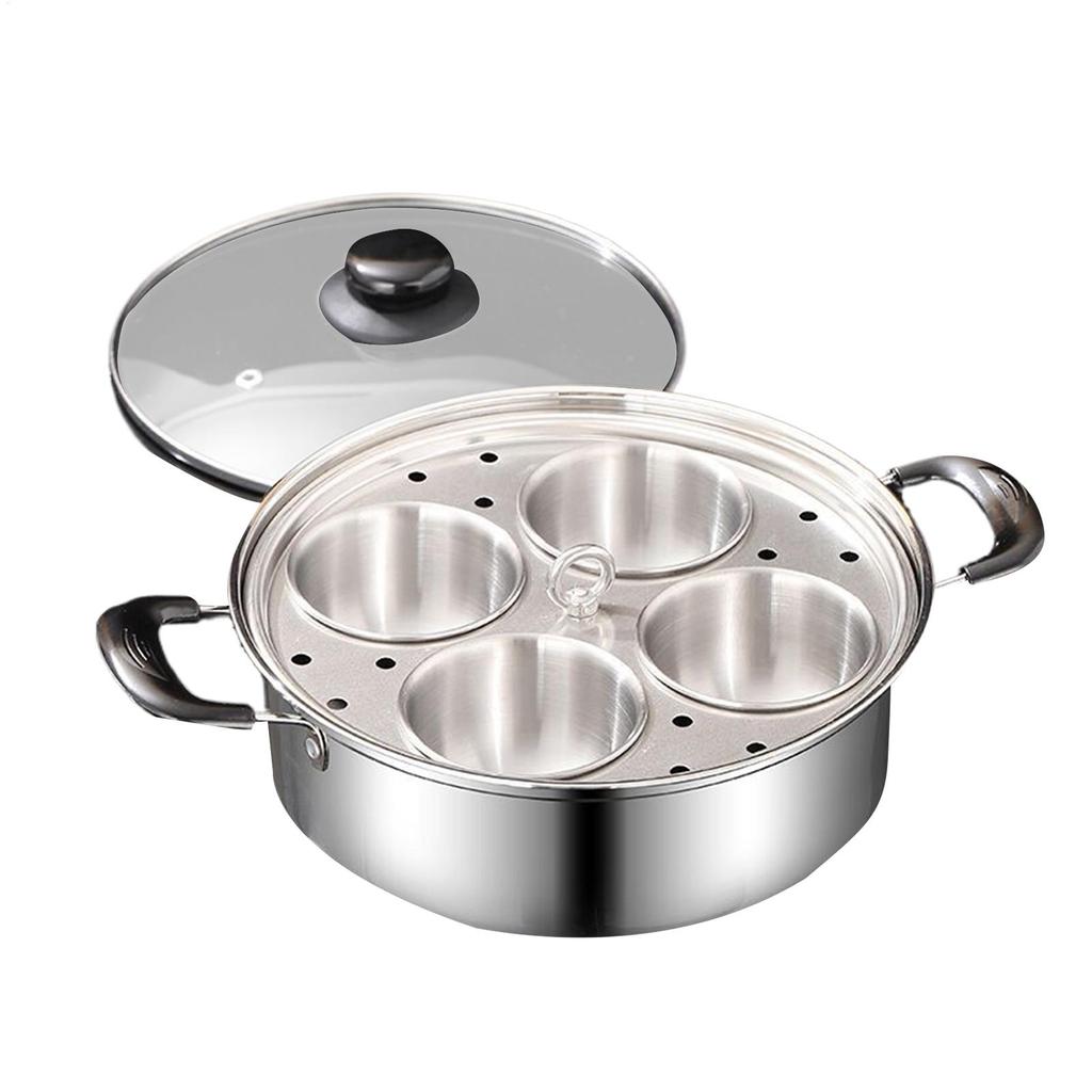 Steamer Egg Poacher Stainless Steel Steamer Poached Egg Maker Pot Egg Poaching  Pan Cooker Pot Kitchen Cooking Pot Tools