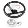 14inch 350mm PU Leather Car Racing Steering Wheel With Adapter Plate 70mm PCD For Logitech G29 G920 G923 For Racing Game