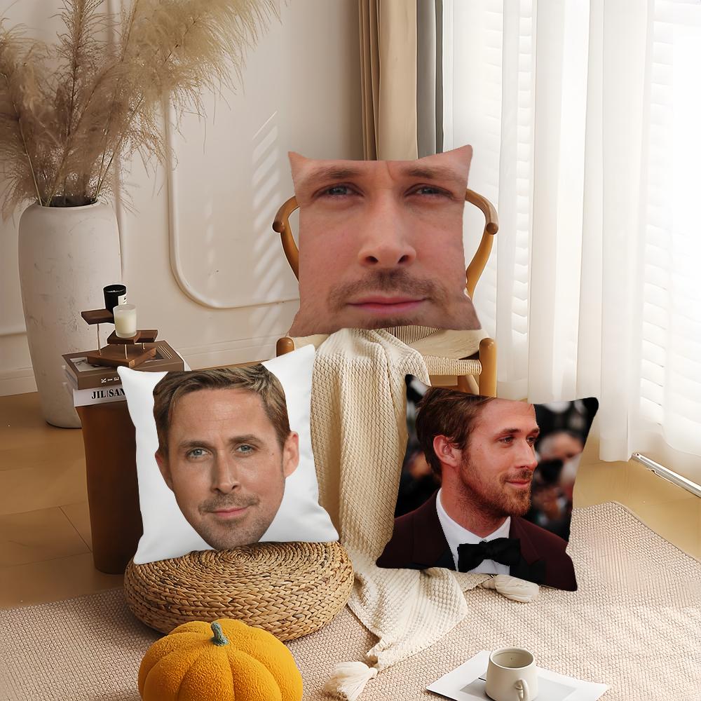 Actor Ryan Gosling Pillow Case Office Cushions Suitable For Sofa Car Bedroom Decorative Cushion Cover